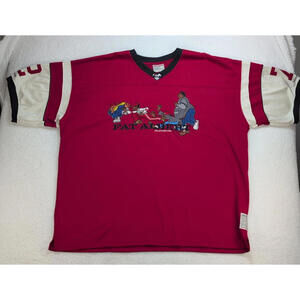 Y2K Platinum FUBU Fat Albert Jersey Shirt Men's 4XL Red White #72 Graphic USA